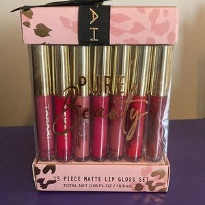Tahari Pure Beauty Matte Lip Gloss Set - Red and Pink Shades